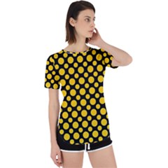 Dot Dots Dotted Yellow Perpetual Short Sleeve T-shirt by impacteesstreetwearten