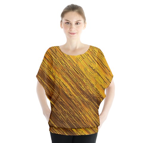 Golden Slumber 3 Batwing Chiffon Blouse by impacteesstreetweargold