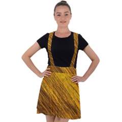 Golden Slumber 3 Velvet Suspender Skater Skirt by impacteesstreetweargold