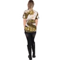 Dragon Animals Monster Women s V-Neck Scrub Top View4