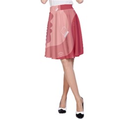 Online Woman Beauty Pink A-line Skirt by Mariart