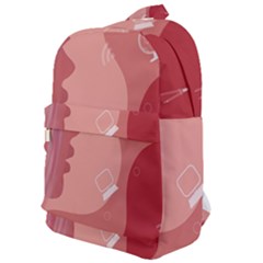 Online Woman Beauty Pink Classic Backpack by Mariart