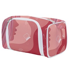 Online Woman Beauty Pink Toiletries Pouch by Mariart