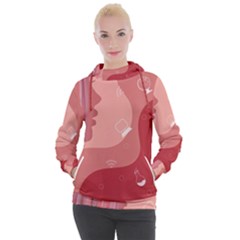 Online Woman Beauty Pink Women s Hooded Pullover by Mariart