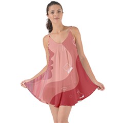 Online Woman Beauty Pink Love The Sun Cover Up