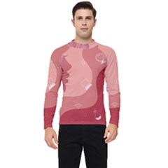 Online Woman Beauty Pink Men s Long Sleeve Rash Guard by Mariart