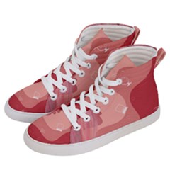 Online Woman Beauty Pink Men s Hi-top Skate Sneakers by Mariart