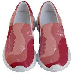 Online Woman Beauty Pink Kids Lightweight Slip Ons by Mariart