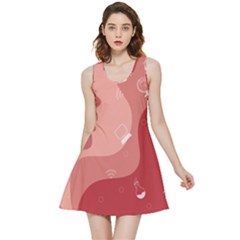 Online Woman Beauty Pink Inside Out Reversible Sleeveless Dress