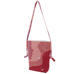 Online Woman Beauty Pink Folding Shoulder Bag by Mariart