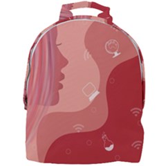 Online Woman Beauty Pink Mini Full Print Backpack by Mariart