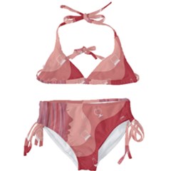 Online Woman Beauty Pink Kids  Classic Bikini Set