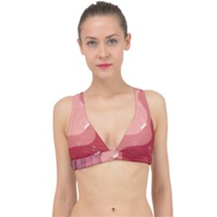 Online Woman Beauty Pink Classic Banded Bikini Top by Mariart