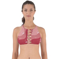 Online Woman Beauty Pink Perfectly Cut Out Bikini Top