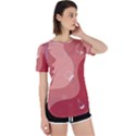 Online Woman Beauty Pink Perpetual Short Sleeve T-Shirt View1