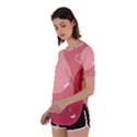 Online Woman Beauty Pink Perpetual Short Sleeve T-Shirt View2