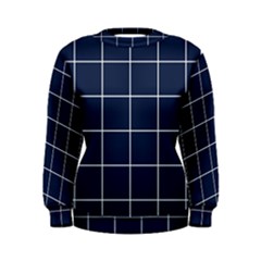 Blue Plaid Women s Sweatshirt by goljakoff