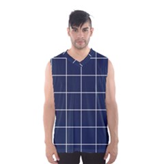 Blue Plaid Men s Basketball Tank Top by goljakoff