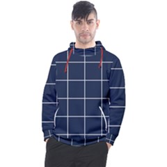 Blue Plaid Men s Pullover Hoodie by goljakoff