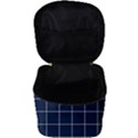 Blue Plaid Make Up Travel Bag (Big) View3