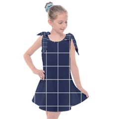 Blue Plaid Kids  Tie Up Tunic Dress by goljakoff