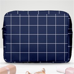 Blue Plaid Make Up Pouch (large) by goljakoff