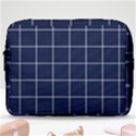 Blue Plaid Make Up Pouch (Large) View1