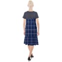 Blue Plaid Camis Fishtail Dress View2