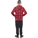 Red plaid Men s Pullover Hoodie View2