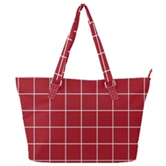 Red Plaid Full Print Shoulder Bag by goljakoff