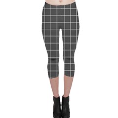 Gray Plaid Capri Leggings  by goljakoff