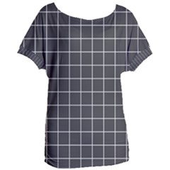 Gray Plaid Women s Oversized Tee by goljakoff