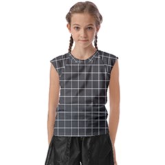 Gray Plaid Kids  Raglan Cap Sleeve Tee by goljakoff