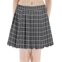 Gray Plaid Pleated Mini Skirt by goljakoff