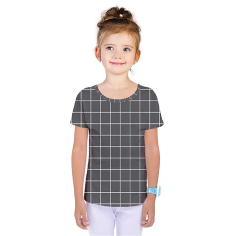 Gray Plaid Kids  One Piece Tee by goljakoff