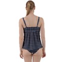 Gray plaid Twist Front Tankini Set View2