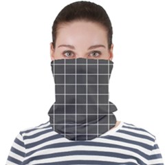 Gray Plaid Face Seamless Bandana (adult) by goljakoff