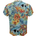 Butterfly and flowers Men s Cotton Tee View2