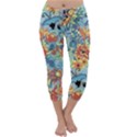 Butterfly and flowers Capri Winter Leggings  View1