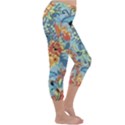 Butterfly and flowers Capri Winter Leggings  View3