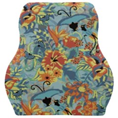 Butterfly And Flowers Car Seat Velour Cushion  by goljakoff