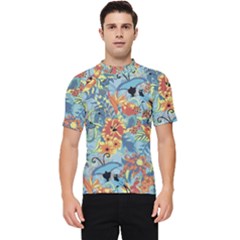 Butterfly And Flowers Men s Short Sleeve Rash Guard by goljakoff