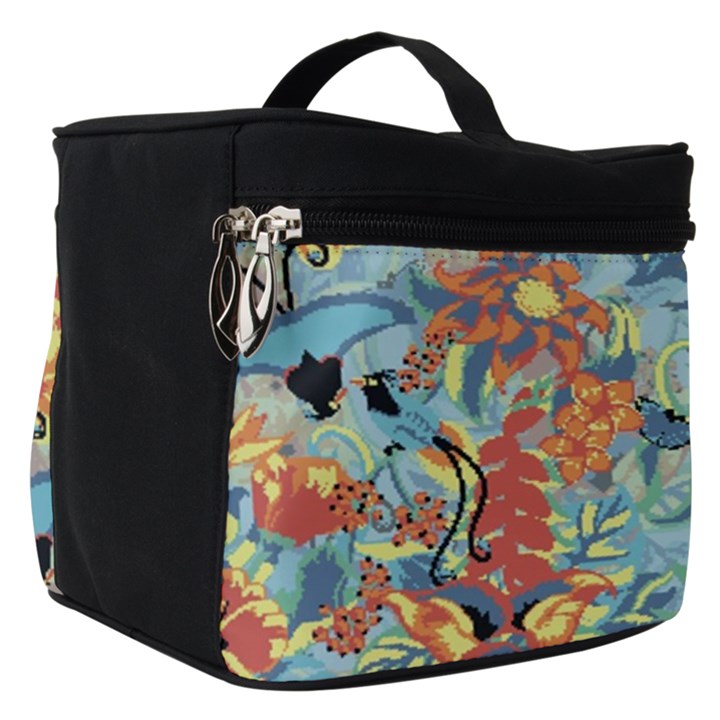 Butterfly and flowers Make Up Travel Bag (Small)