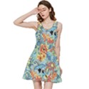 Butterfly and flowers Inside Out Racerback Dress View3