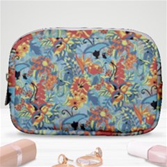 Butterfly And Flowers Make Up Pouch (small) by goljakoff