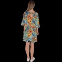 Butterfly and flowers Velour Kimono Dress View4