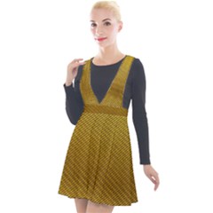 Golden 11 Plunge Pinafore Velour Dress by impacteesstreetweargold