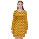 Golden 12 Long Sleeve Chiffon Shift Dress  View1