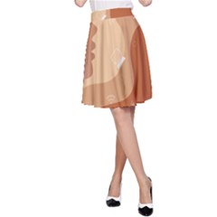 Online Woman Beauty Brown A-line Skirt by Mariart