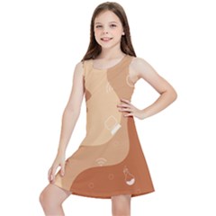 Online Woman Beauty Brown Kids  Lightweight Sleeveless Dress